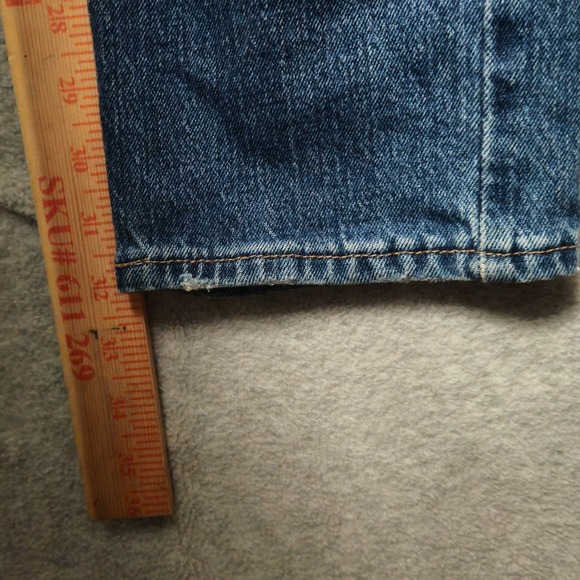 Hollister Slim Straight Mens Jeans 28x32 Medium Wash Blue Denim Stretch - Picture 8 of 9